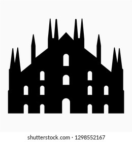 Icono vectorial de la catedral de Milán