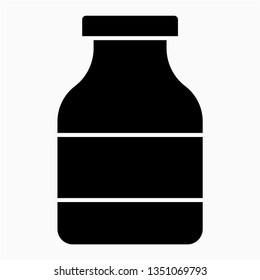 Glyph milk vector icon