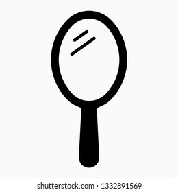 Glyph mirror vector icon