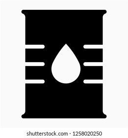 Glyph oil barrel pixel perfect vector icon