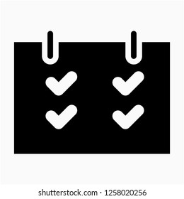 Glyph on time pixel perfect vector icon
