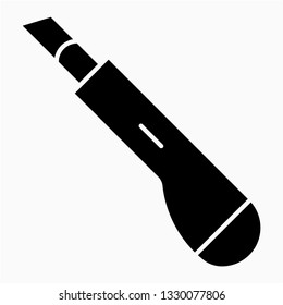 Glyph Paper cutter vector icon