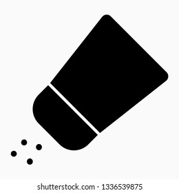 Glyph pepper shaker vector icon