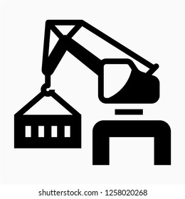 Glyph port of loading pixel perfect vector icon