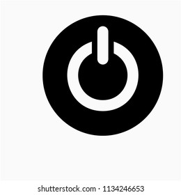 Glyph poweron off  pixel perfect vector icon