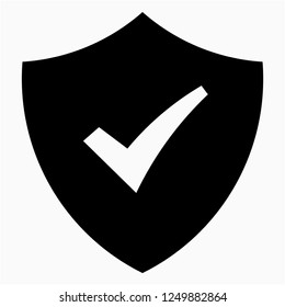 Glyph protect vector icon