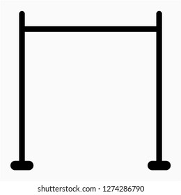 Glyph pull up workout pixel perfect vector icon