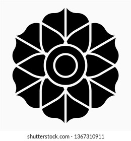 Glyph quilting vector icon