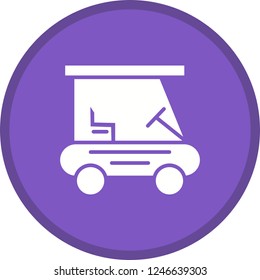 Glyph round circle Multi color BG