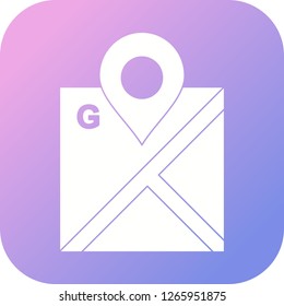 glyph round corner multi color gradient BG