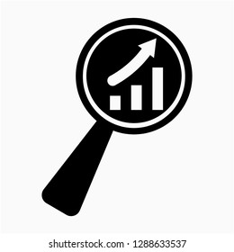 Glyph Search pixel perfect vector icon