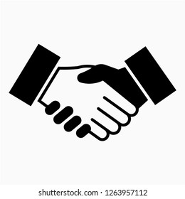 Glyph shake hand pixel perfect vector icon