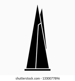 Glyph The Shard Vector Icon