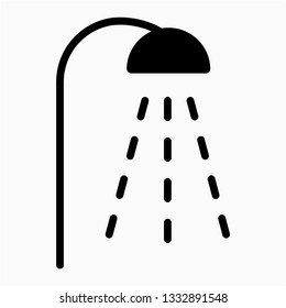 Glyph shower vector icon