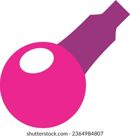 imagen aislada del vector plano de signo de glifo