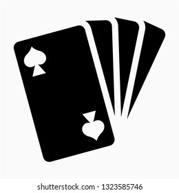 Glyph spade vector icon