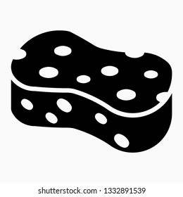 Glyph sponge vector icon