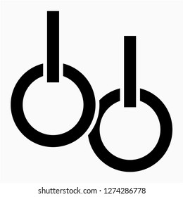 Glyph steady ring pixel perfect vector icon