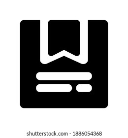 Icono de marcador de estilo de glifo usado a menudo como interfaz de usuario y experiencia de usuario en el desarrollo de sitios web y aplicaciones. El vector es modificable.