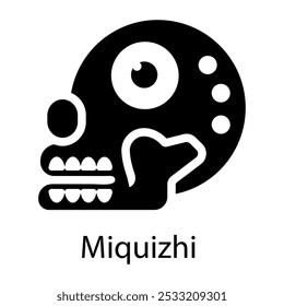 Glyph style icon of miquizhi 