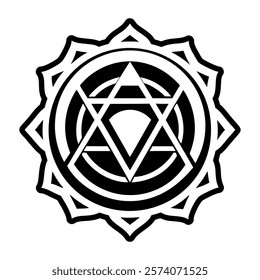 A glyph style icon of prism prosperity symbol