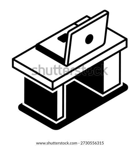 A glyph style icon representing help desk