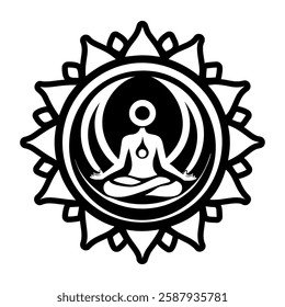 A glyph style icon of spiritual awakening symbol