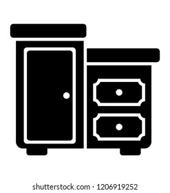
Glyph table having cabinets characterizing computer table 
