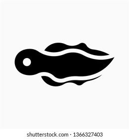 Glyph tadpole vector icon