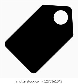 Glyph tag pixel perfect vector icon