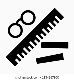 Glyph teacher pixel perfect vector icon