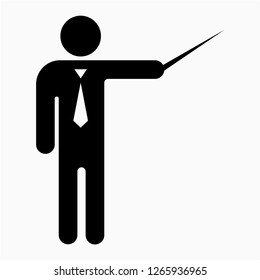 Glyph teacher pixel perfect vector icon