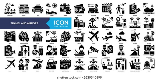 Glyph - Travel and Airport Icon Collection