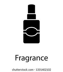 Glyph vector icon of fragrance.