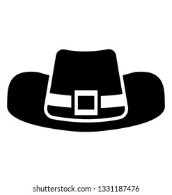 Glyph vector icon of pirate hat.