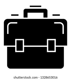Glyph vector icon of portfolio.