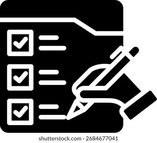 Glyph Vector Prioritize Icon Illustration