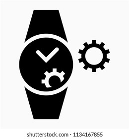 Glyph Watchmaker pixel perfect vector icon