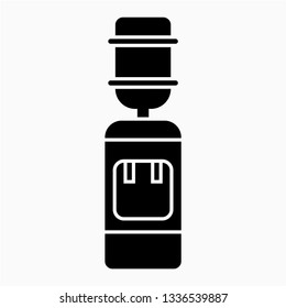Glyph water cooler vector icon