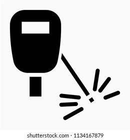 Glyph welder pixel perfect vector icon