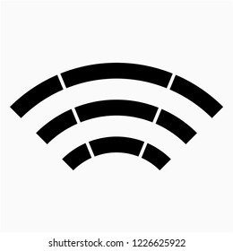 Glyph wifi vector icon
