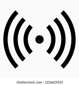 Glyph wifi vector icon