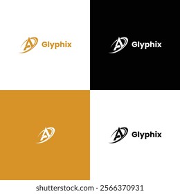 "Glyphix - A Modern and Dynamic Logo Design with a Sleek Abstract Symbol, Perfect for Creative Branding, Digital Agencies, and Professional Business Identities"

