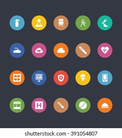 Glyphs Colored Vector Icons 33