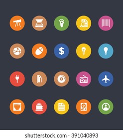 Glyphs Colored Vector Icons 8