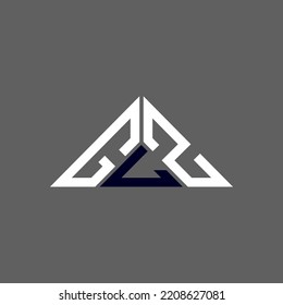 Logotipo de letra GLZ diseño creativo con gráfico vectorial, logotipo simple y moderno en forma de triángulo.