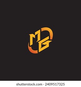 Ayuda del logotipo de la letra combinada de GM para equipo de juegos, youtube, twitch