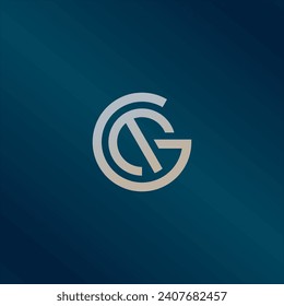 GM G M Letter Logo Design in Black Colors. Creative Modern Letters Vector Icon Logo Illustration.