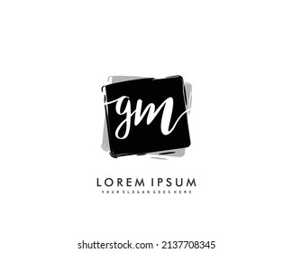 GM Initial beauty monogram logo vector
