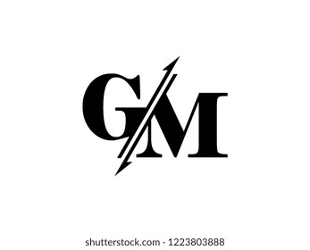 GM initials logo sliced